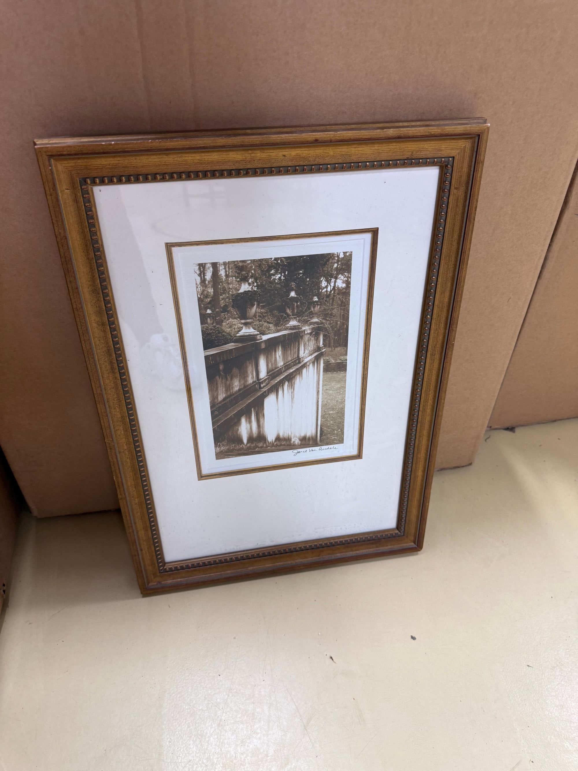 Framed Photograph of a Boardwalk