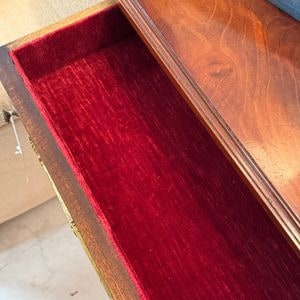 Mahogany Jewelry Box with Velvet Lining