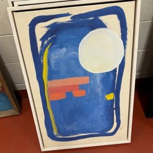 Abstract Painting with Geometric Shapes