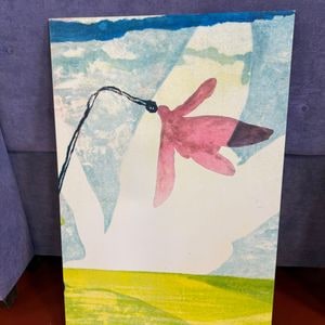 Abstract Floral Painting on Canvas