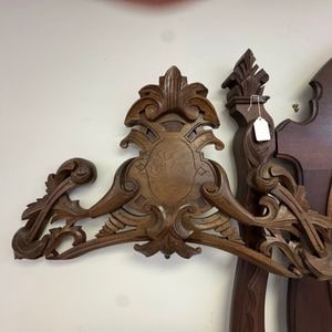 Antique Victorian Renaissance Revival Walnut and Burl Bed