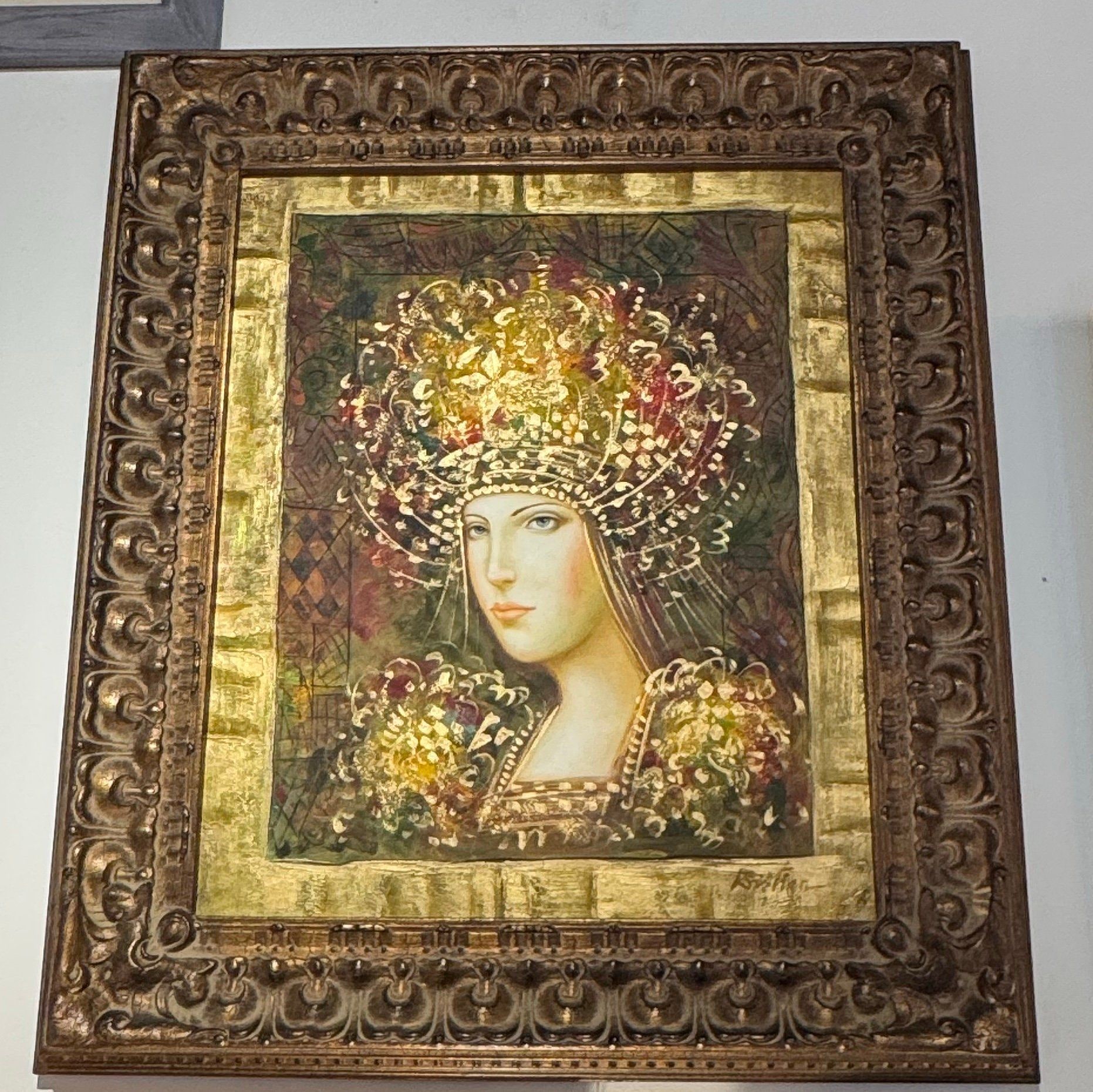 Portrait of a Woman in Ornate Headdress by Csaba Markus
